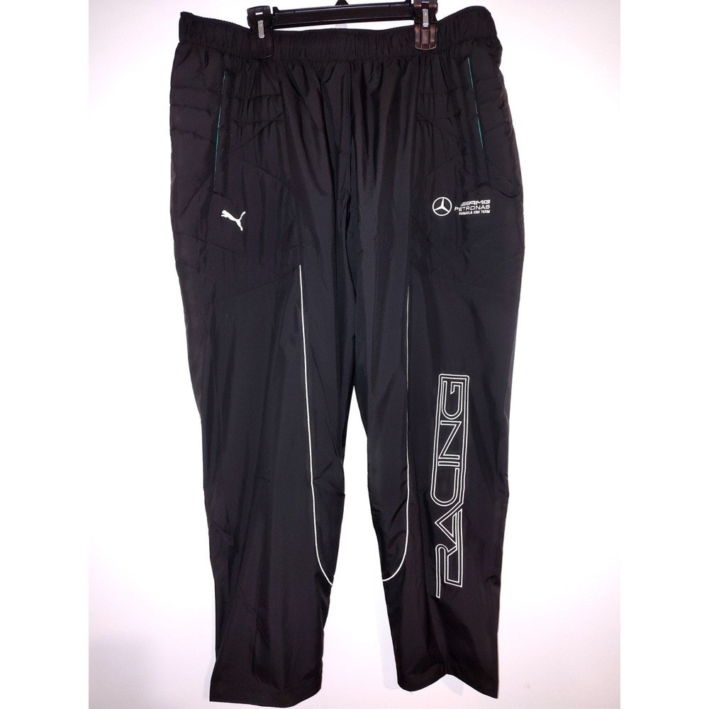 Puma Mens Mercedes-AMG Petronas Formula One F1‎ Racing Track Pants Black XXL NEW